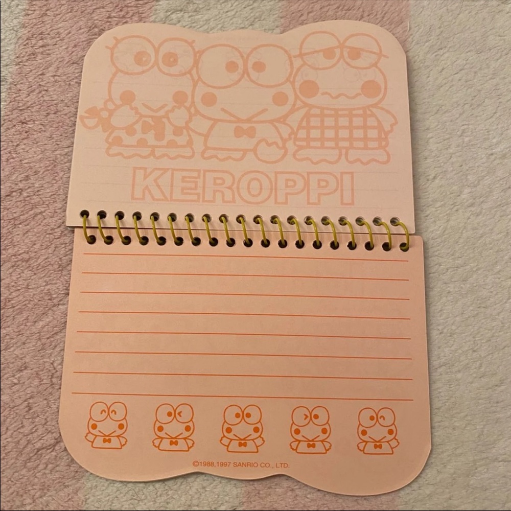 Vintage Sanrio Keroppi Mini Notepad Paper Book - Picture 5 of 10